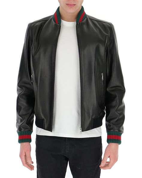 red leather jacket men gucci|dark gucci jackets for men.